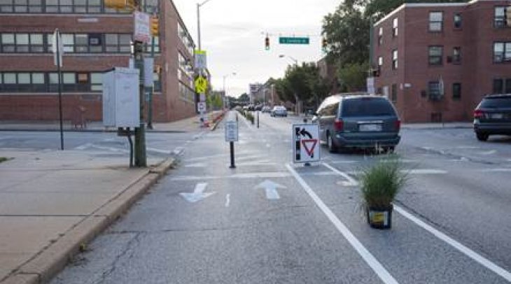 Pop Up bike lane